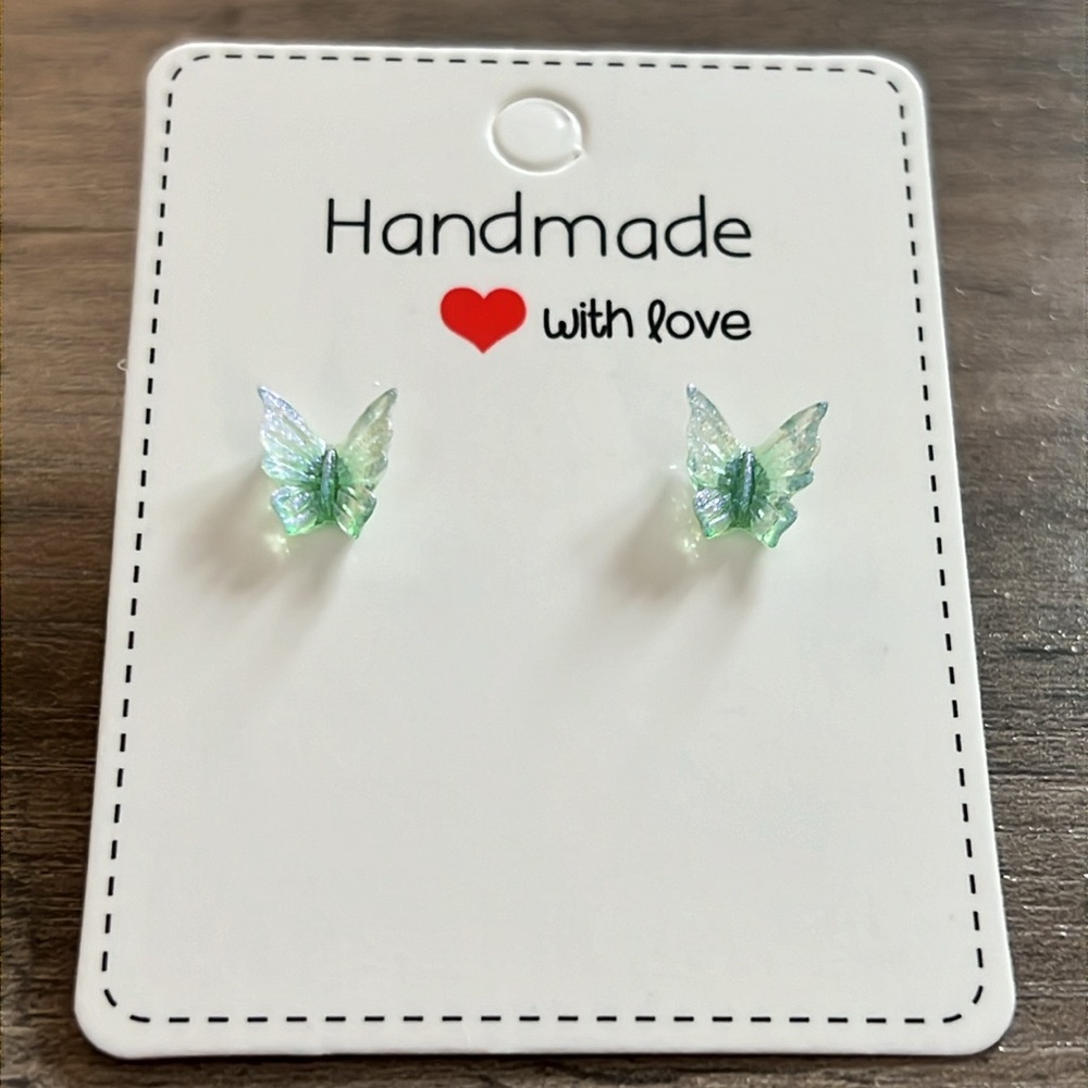 Handmade butterfly earrings